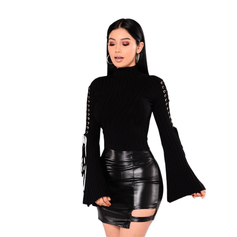 Mock neck sweater